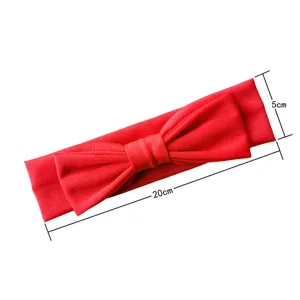 Kinderen rode stoffen strik hoofdband, schattig haaraccessoire, lengte 20cm breedte 5cm.