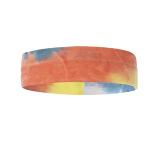 Tie-dye sports headband, absorbent elastic cotton hair band for yoga and fitness workouts.