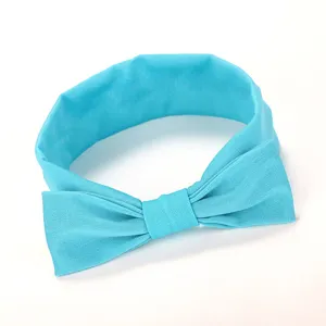 Kinderen blauwe haarband schattige strik haarband zoete haaraccessoires voor meisjes