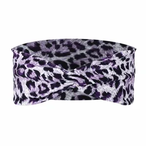 Leopard Print Twisted Headband Women Yoga Sports Hair Band Fashion Hair Accessories
