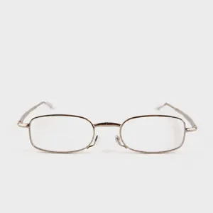 Tragbare klappbare Lesebrille mit Metall-Teleskopbeinen und klaren Gläsern für den Alltag.