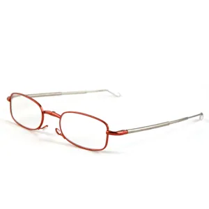 Tragbare faltbare Lesebrille mit Teleskopbügeln aus Metall, Blaulichtfilter und Anti-Müdigkeit.