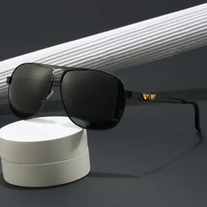 Men's Polarized Sunglasses Classic Aviator Metal Frame UV400 Driving Sun Glasses For Outdoor Sports Fashion Eyewear