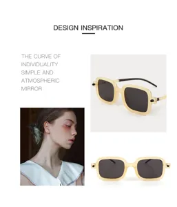 Detailed view of trendy square sunglasses featuring retro design and comfortable fit for daily wear.
