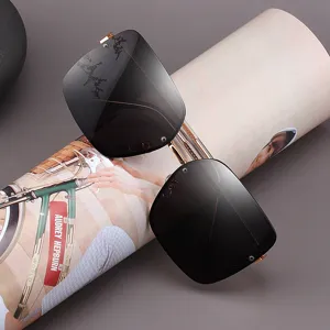 Women's Fashion Hollowed Grid Sunglasses Metal Frame UV400 Protection Trendy Retro Eyewear For Daily Outdoor Travel