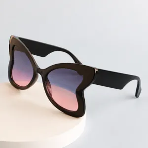 Chic butterfly shaped sunglasses for women, fashionable UV protection eyewear and trendy shades.