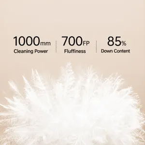 Weiße Entendaunen Füllung, 1000mm Sauberkeit, 700FP Bauschkraft, 85% Daunenanteil für Haustiere.