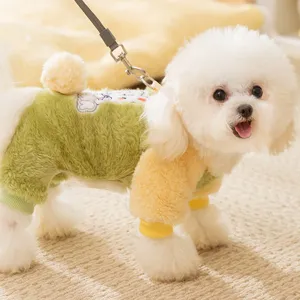 Kuscheliger vierbeiniger Fleece-Haustierpullover für kleine Hunde und Katzen im kalten Winter warm.