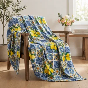 Spring summer flannel fleece blanket soft plush cozy throw blanket for home sofa bed decor