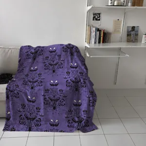 Halloween Geist Kürbis Muster Flanell Decke Weich Kuschelig Warm Wohndecke Für Bett Sofa Heimdeko Urlaubsgeschenk