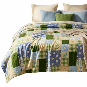 Spring summer flannel blanket colorful tulip butterfly soft cozy plush warm blanket