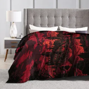 Halloween gotisch kasteel print plaid deken voor slaapkamer feest zacht textiel