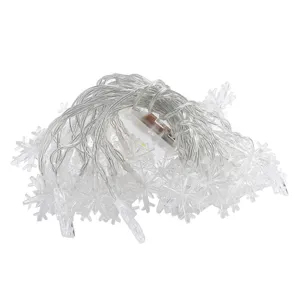 LED sneeuwvlok lichtjesketting voor kerstboom feest decoratie binnen en buiten hoofdfoto