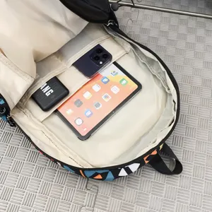 Stylish casual backpack with spacious interior compartment for daily use and travel