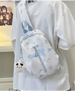 Bolso de pecho de moda coreana bolso cruzado informal bolso de mujer sencillo