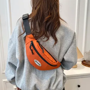 Moda Deporte Trendy Viaje al Aire Libre Bolso de Pecho Hombres Mujeres Casual Resistente al Desgaste Versátil Crossbody Fanny Pack