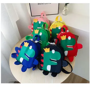 Cute cartoon dinosaur children backpack multi-color cute kids school bag daily casual.
