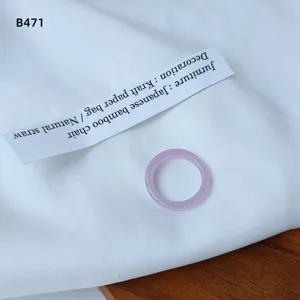 Minimalist purple resin ring for women, stylish vintage elastic finger ring jewelry daily wear.