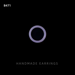 Minimalist purple resin ring detail view, sleek plain geometric design for daily wear.