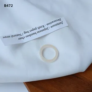 Simple minimalist resin ring for women, translucent elegant daily fashion jewelry accessory.