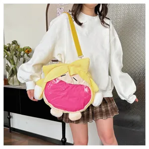 Japanische Anime Cartoon Plüsch Umhängetasche süß Mädchen transparente Ita Tasche