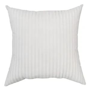 White striped pillow insert square cushion inner fluffy sofa backrest filler for home decor.