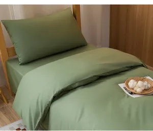Juego de cama de algodon para estudiantes de 3 piezas funda nordica individual detalle