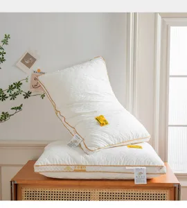 Class A soybean fiber quilted pillow core, comfortable neck protection for home bedroom.