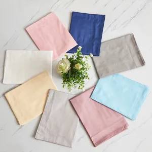 Taie d'Oreiller Unie en Pur Coton Douce et Respirante Housse de Coussin Simple Moderne Literie Protecteur d'Oreiller Maison Hôtel