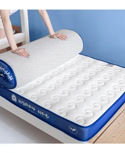 Class A knitted spine-protecting latex mattress for student dorms, 90x190cm soft pad.