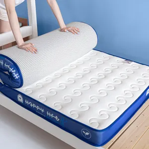 Natural Latex Student Dormitory Mattress Knitted Cotton Tatami Soft Pad Spine Support Home Bedroom Bedding