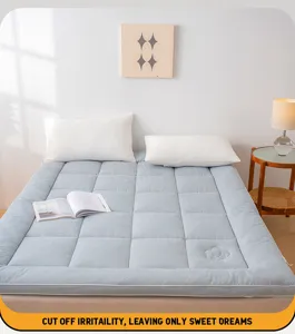 Matelas en coton carreaux epaissi pour dortoir d etudiant lit futon matelas souple