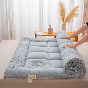 Matelas en Coton Lavé du Xinjiang Carreaux Dortoir Étudiant Tatami Matelas Souple Épaissi Literie de Chambre à Coucher