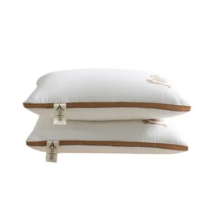 Class A hotel pillow core pair 48x74cm white fluffy home bedding supportive pillow