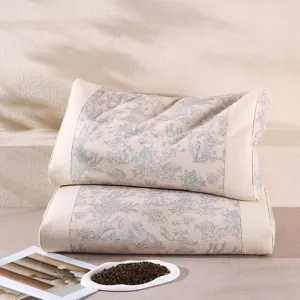 Cotton linen buckwheat pillow neck support sleeping adult home buckwheat hull pillow core