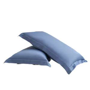 Effen kussenslopen van langstapelig katoen per paar, minimalistische zachte beddengoed set.