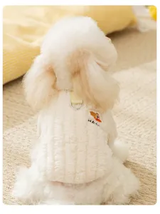 Leuke panda huisdier fleece kleding voor kleine honden en katten, warme winter hondenkleding.