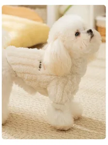 Schattige herfst winter warme huisdier fleece kleding kleine honden katten comfortabele puppy outfit