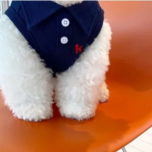 Frühling Sommer atmungsaktive Mesh Hund Polo Shirt kleine Welpen Weste Haustier Kleidung