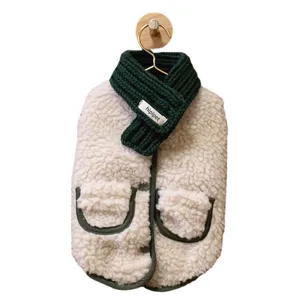 Pet fleece vest cute dog winter coat warm cardigan small puppy cat apparel clothing