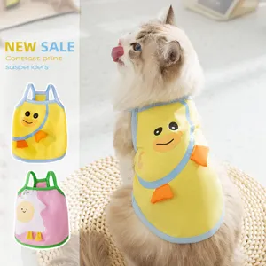 Vestiti per Animali Domestici Primavera Estate Carino Cartone Animato Frutta Stampa Animale Gilet Piccoli Cani Gatti Gilet Abbigliamento Traspirante