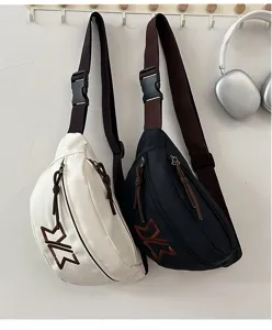Lässige Mode Umhängetasche Brusttasche Gürteltasche für Paar Outdoor Sport tägliche Nutzung.