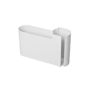 Boîte de rangement de sac poubelle mural blanc organisateur de cuisine en plastique