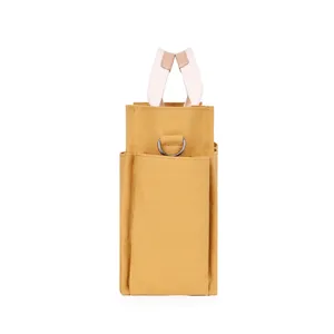 Canvas bag organizer insert, multi-pocket daily handbag for women, casual storage tote.