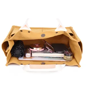 Large capacity canvas tote bag for women, casual shoulder bag with spacious interior storage.