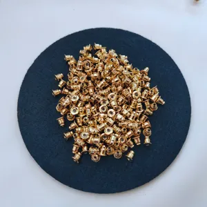 Goldfarbene Ohrring Rueckseiten Schmetterling Verschluss Ohrstecker Zuebehor DIY