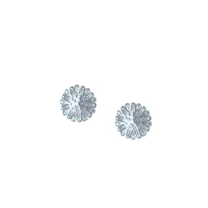 Silberne Mini Blumen Ohrstecker, schlicht und vielseitig, elegantes Schmuckstück für Damen.