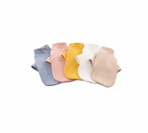 Close-up detail of soft thermal pet underwear in multiple vibrant colors for cozy wear.