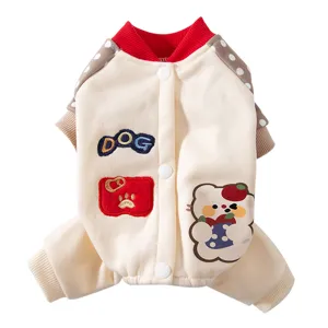 Süßer Cartoon Welpen Pullover Herbst Winter warme Haustier Hundekleidung für kleine Hunde