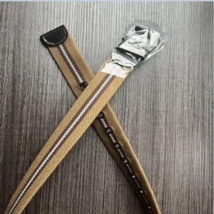 Women canvas belt stylish striped waist belt casual jeans trousers accessory fashion daily wear